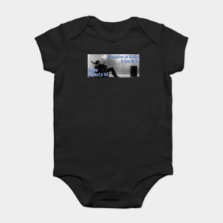 My neighbors are listening to great music, whether they like it or not! Baby Bodysuit